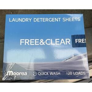 NEW LAUNDRY DETERGENT SHEETS 120 Loads Of Laundry - Free And Clear